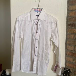 Men’s White Stone Rose shirt size L